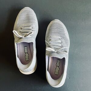 Skechers Light Gray Slip-Ins‎ Sneakers, 8